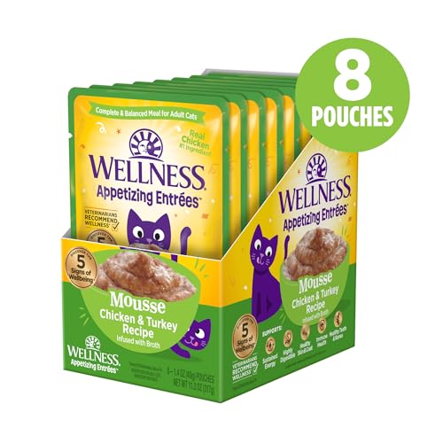 Wellness® Mousse Chicken & Turkey Cat Food Pouches