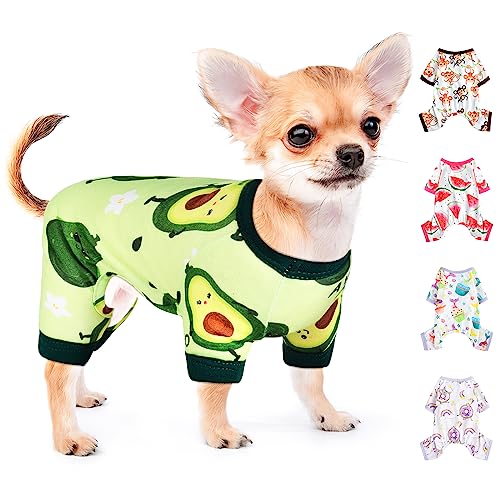 Cute Avocado Dog Pajamas for Small Breeds