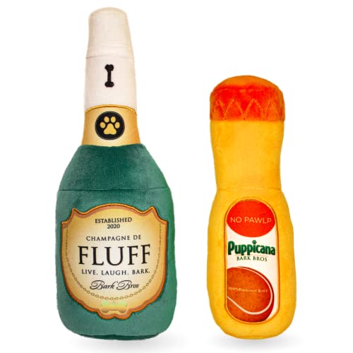 Bark Bros Paw-mosa Mimosa Plush Dog Toy Set