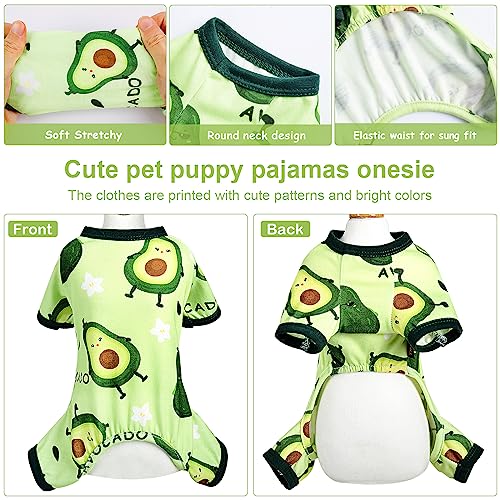 Cute Avocado Dog Pajamas for Small Breeds