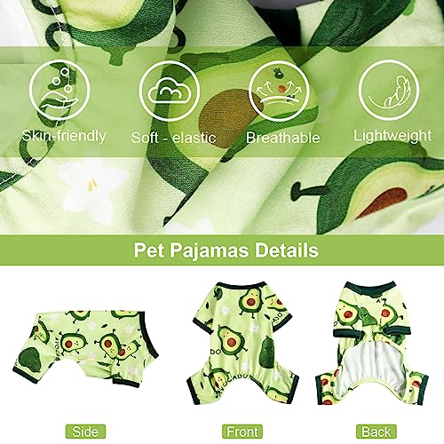 Cute Avocado Dog Pajamas for Small Breeds