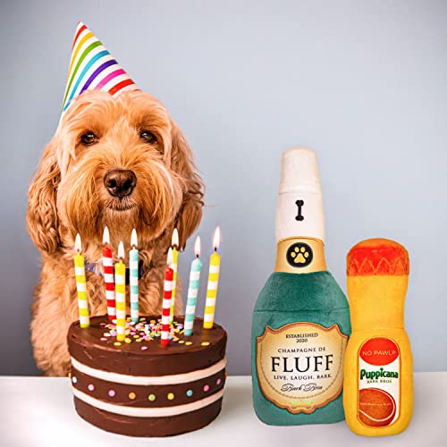 Bark Bros Paw-mosa Mimosa Plush Dog Toy Set