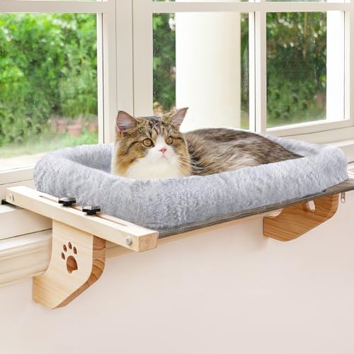 Sturdy Cat Hammock Window Perch with Cushion