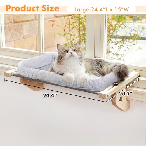 Sturdy Cat Hammock Window Perch with Cushion