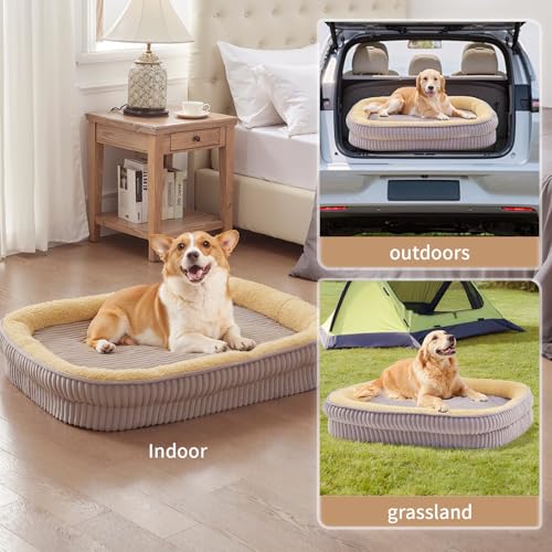 Orthopedic Dog Bed with Washable Cover & Non-Slip