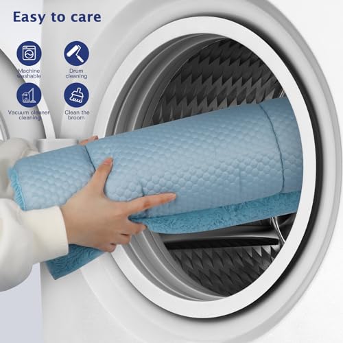 Reversible Soft Dog Crate Pad - Blue 18"x13