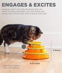 Interactive 3-Tier Cat Toy with Spinning Balls