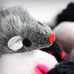 Fun Rattling Fur Mice Cat Toys - 12 Pack