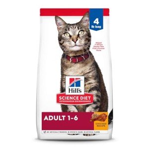 Hill's Science Diet Adult Cat Food, Chicken 4lb