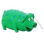 9-Inch Plush Latex Pig Toy for Large Dogs