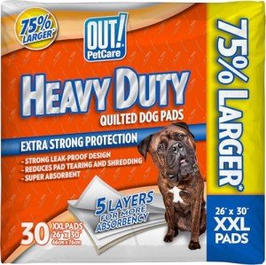 OUT! Heavy Duty XXL Dog Pads - 30 Count