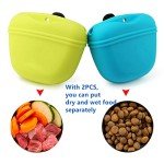 RoyalCare Portable Silicone Dog Treat Pouch, 2-Pack