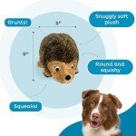 Outward Hound Hedgehogz Plush Dog Toy - Brown