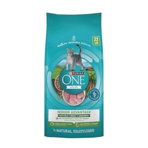Purina One Indoor Advantage Cat Food, Turkey 22 lb