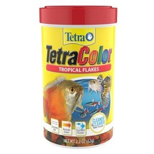 TetraColor Tropical Fish Food Flakes, 2.2 oz