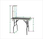 30-Inch Dog Grooming Table with Arm
