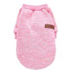 Cozy Pink Winter Shirt for Small Dogs