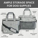 Airline-Approved Dog Travel Bag with Accessories - Grey