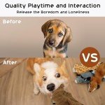 Durable Crinkle Squeaky Toys for Dogs - 5 Pack