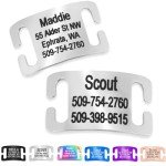 Personalized Stainless Steel Slide-On Pet ID Tags