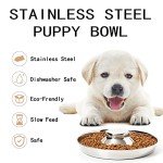 Stainless Steel Puppy Bowls Set of 2