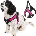 Gooby No Pull Step-In Dog Harness - Hot Pink