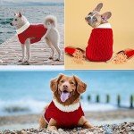 Cozy Turtleneck Dog Sweater with Leash Hole