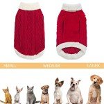 Cozy Turtleneck Dog Sweater with Leash Hole