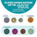 Outward Hound Slow Feeder Dog Bowl - Turquoise