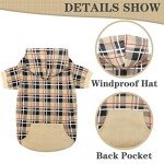 Plaid Dog Hoodie - Warm & Stylish Sweater