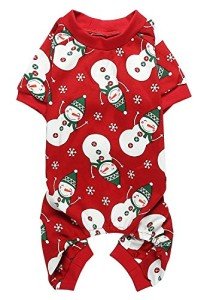 Lanyarco Christmas Dog Pajamas - Snowman Design