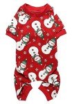 Lanyarco Christmas Dog Pajamas - Snowman Design