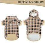 Plaid Dog Hoodie - Warm & Stylish Sweater
