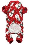 Lanyarco Christmas Dog Pajamas - Snowman Design