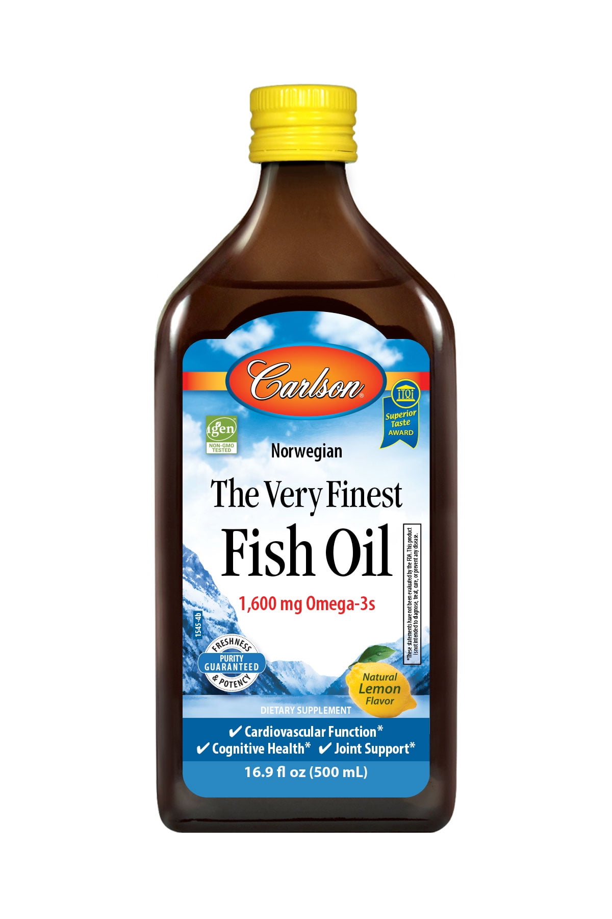 Carlson - The Very Finest Fish Oil Lemon, 16.9oz, 2 Pack