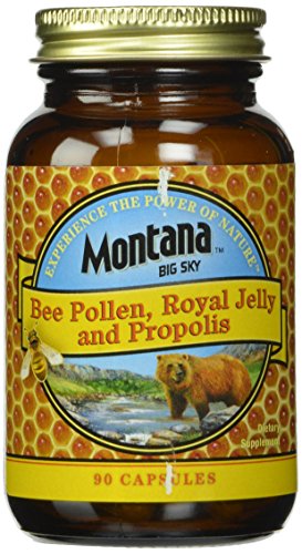 Honey Gardens Bee Pollen Royal Jelly and Propolis Capsules, 90 Count