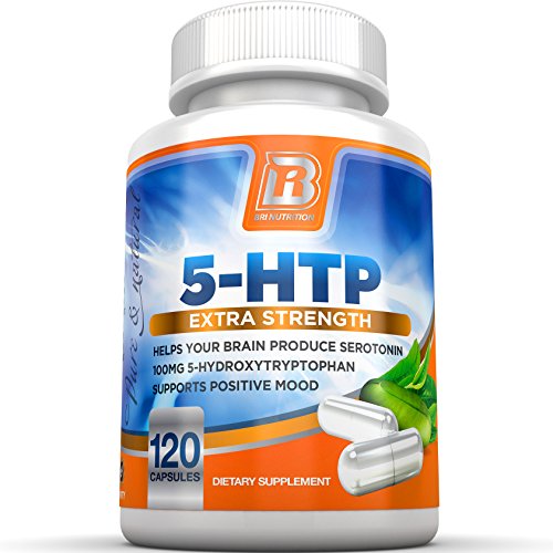 BRI Nutrition 5 HTP 100mg 120 Vegetable Cellulose Capsules (5-Hydroxytryptophan) - Supports Healthy Mood and Rest (120ct)