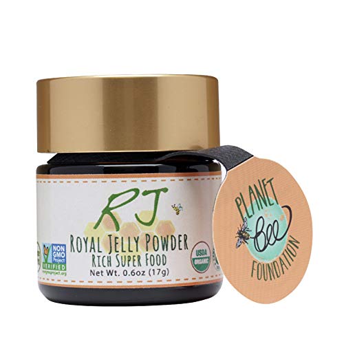 Greenbow Royal Jelly Powder– 100% USDA Certified Organic Royal Jelly, Gluten Free, Non-GMO Royal Jelly, Freeze Dried – One of The Most Nutrition Packed –No Additives/Flavors