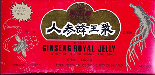 GINSENG Products Ginseng & Royal Jelly in A Honey Base 30 Vial, 0.02 Pound