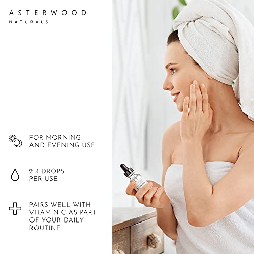 Asterwood Pure Hyaluronic Acid Serum for Face; Plumping Anti-Aging Face Serum, Hydrating Facial Skin Care Product, Fragrance Free, Pairs Well with Vitamin C Serum & Retinol Serum, 118ml/4 oz