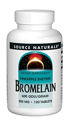 Source Naturals Bromelain 500mg Proteolytic Enzyme Supplement - 120 Tablets (Pack of 2)