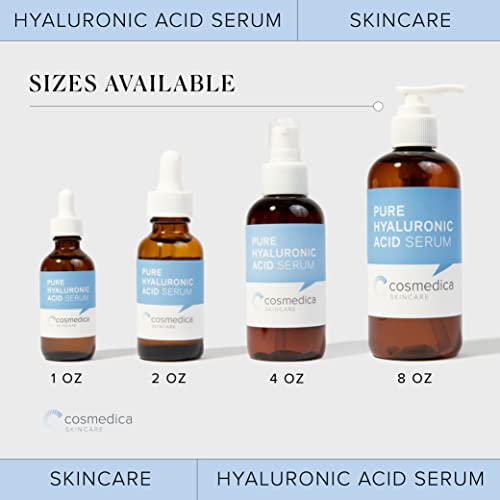 Hyaluronic Acid Serum for Skin- 100% Pure-Anti-Aging Serum-Intense Hydration + Moisture, Non-greasy, Paraben-free-Hyaluronic Acid for Your Face (Pro Formula)
