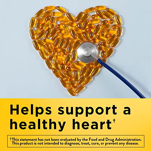Nature Made Fish Oil 1000 mg, 90 Softgels, Omega 3 Supplement For Heart Health