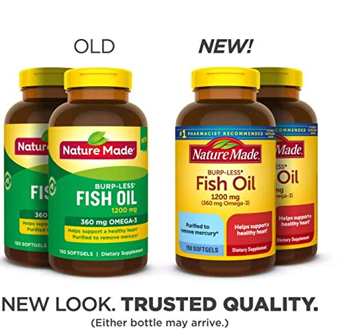 Fish Oil Burp-Less, 1200mg, 360mg Omega 3, 150ct