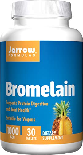 Jarrow Formulas Bromelain, Supports Protein Digestion and Joint Health, 1000 gdu, 30 Tabs