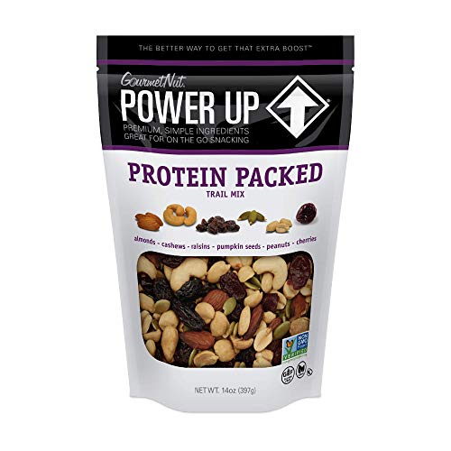 Power Up, Protein Packed Trail Mix, Non-GMO, Vegan, Gluten Free, Keto/ Paleo-Friendly, No Artificial Ingredients, Gourmet Nut, Purple, 14 Ounce