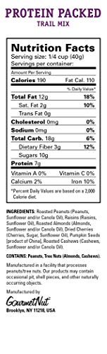 Power Up, Protein Packed Trail Mix, Non-GMO, Vegan, Gluten Free, Keto/ Paleo-Friendly, No Artificial Ingredients, Gourmet Nut, Purple, 14 Ounce