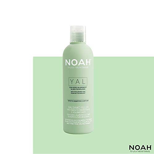 NOAH Yal Thyme + Hyaluronic Acid Shampoo and Conditioner Set, Cruelty Free, Vegan, Anti-aging, Detangling, Fortifying and Moisturizing - Hair Care for Natural Beauty - 8.5 fl.oz (250 ml) Each
