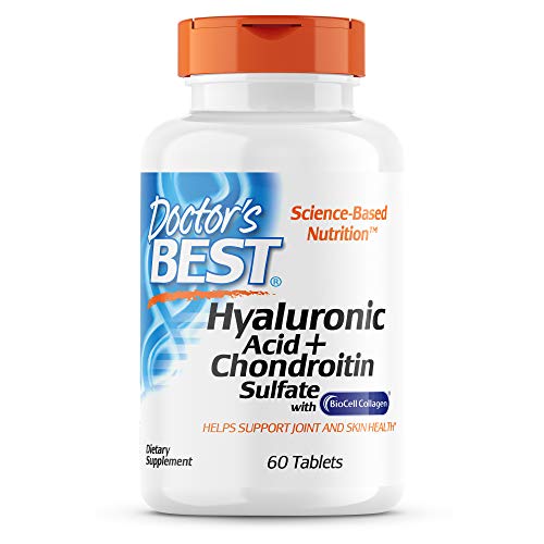 Doctor's Best Hyaluronic Acid with Chondroitin Sulfate, featuring BioCell Collagen, Non-GMO, Gluten Free, Soy Free, Joint Support