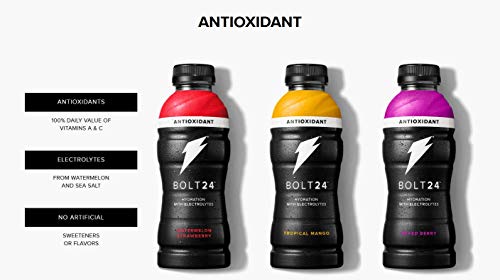 Bolt 24 Hydration Fueled By Gatorade Variety Packs (Bolt 24 Antioxident, 6 Bottles)